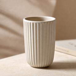 Ribbed Ceramic Tumbler