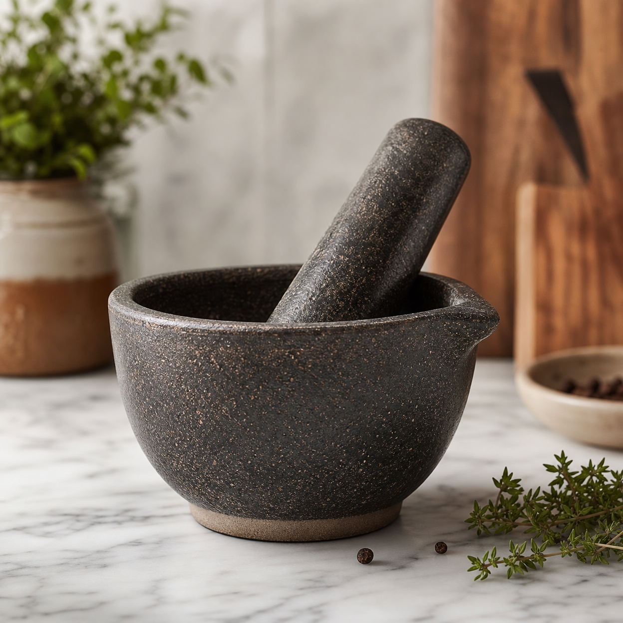 Rustic Mortar and Pestle Set