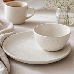 Speckled Eggshell Breakfast Set