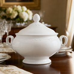 Glazed Porcelain Soup Tureen