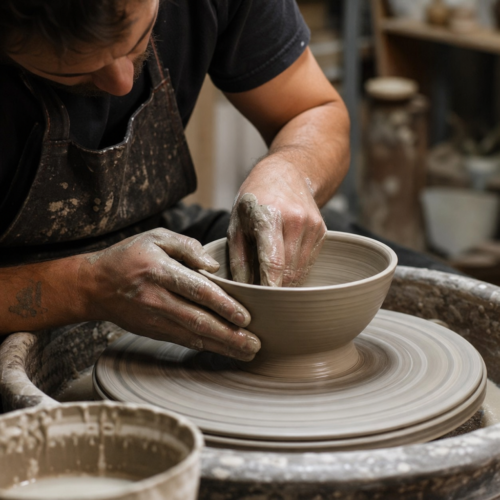 pottery wheel throwing techniques for beginners